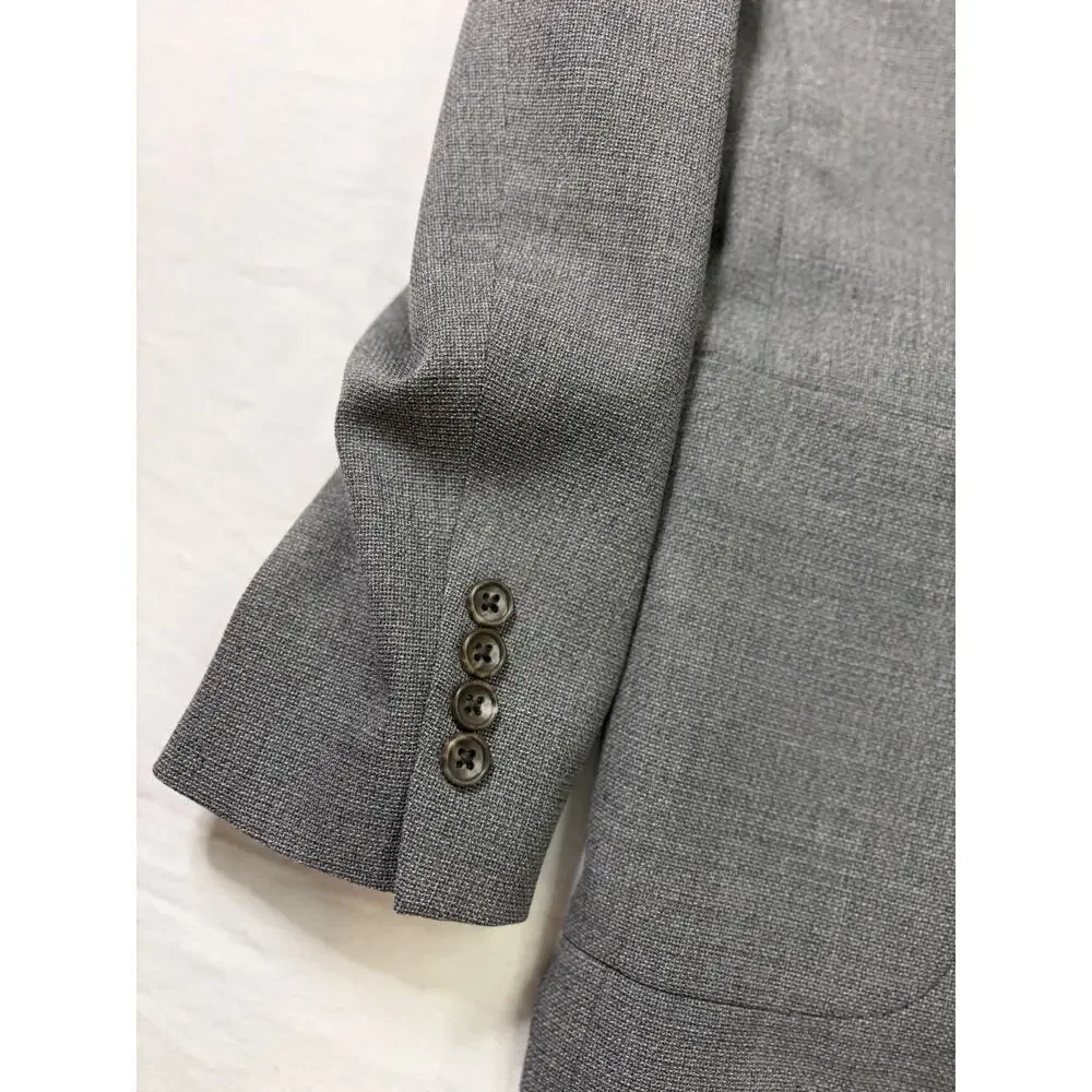 Bonobos Marzotto Italian Wool Men’s Sport Coat Blazer Gray 40R Standard Fit